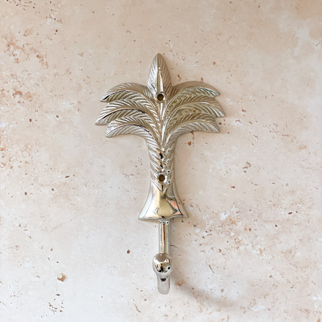 Medium Palm Tree Hook - Chrome